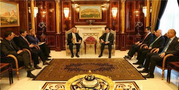 نێچیرڤان بارزانی و شاندێکی کۆنگرێسی ئەمەریکا پرسه هەنووکەییەکانی عێراق و ناوچەکەیان تاوتوێ کرد